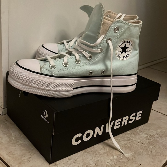 Converse Chuck Taylor, All Stars, baby blue size 8 - Picture 6 of 7